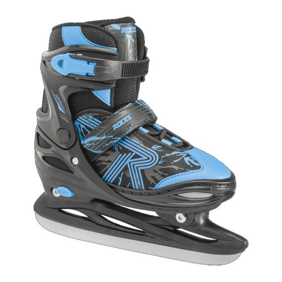 Jokey Ice 3.0 verstelbare schaatsen zwart blauw maat 26-29
