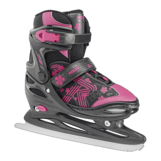 Jokey Ice 3.0 verstelbare schaatsen zwart roze maat 30-33