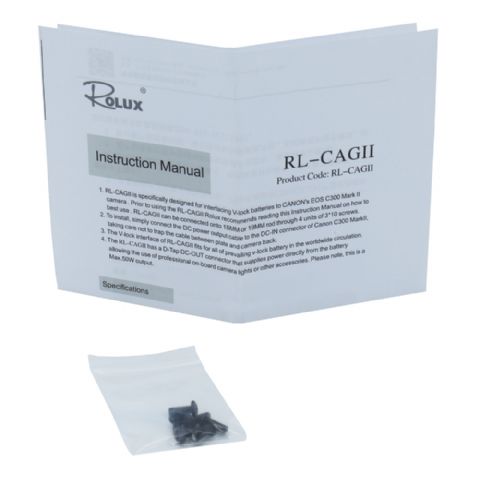 Rolux V-Mount Batterijplaat RL-CAGII voor Canon C300 Mark II