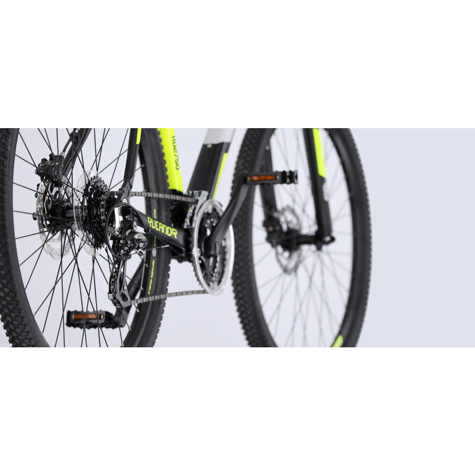 Rucanor Lux 29 Inch 48 cm Heren 21V Mechanische schijfrem Zwart Geel