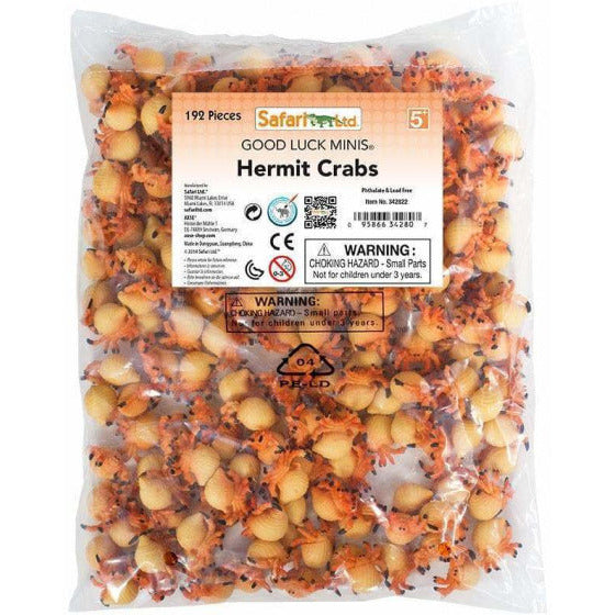 Heremietkreeften speelset 2,5 cm 192-delig