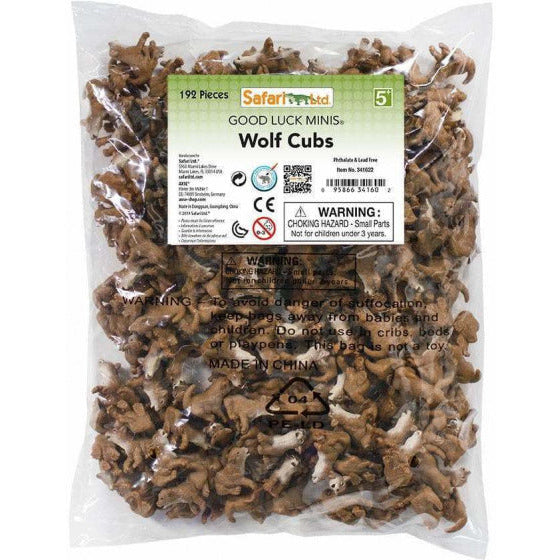 Wolvenwelpjes speelset 2,5 cm 192-delig