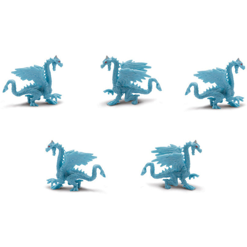 IJsdraak speelgoedfiguren junior lichtblauw 192 stuks