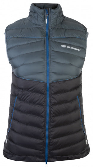 bodywarmer Atol dames polyester grijs zwart mt L