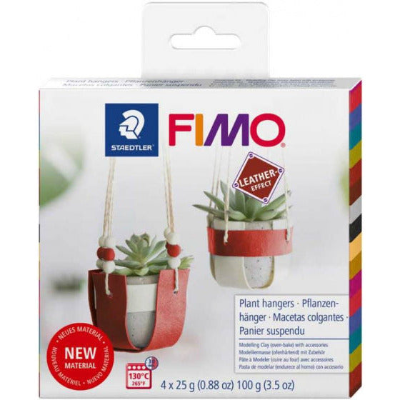 Fimo plantenhanger maakt lederlook klei 15-delig