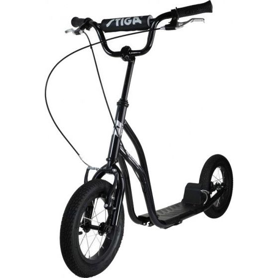 Air scooter 12 inch autoped step zwart