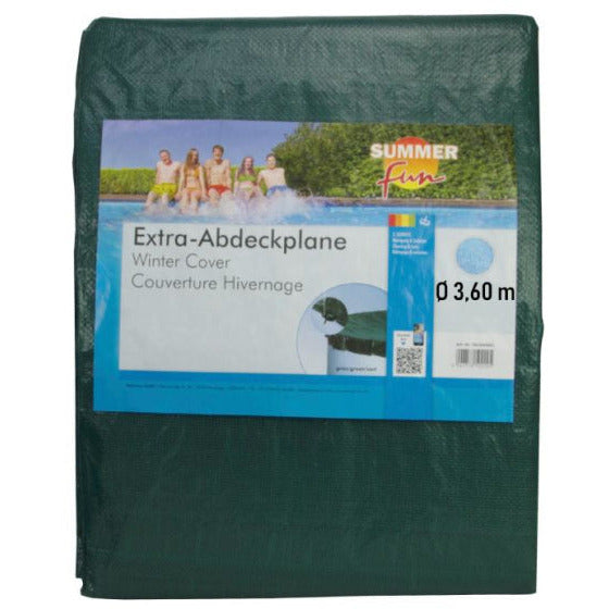 Summer fun Winterkleed rond 360 cm groen