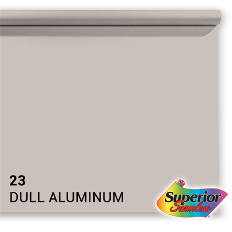 Superior achtergrondpapier 23 mat aluminium 1,35 x 11m