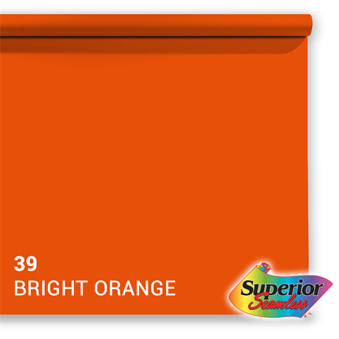 Superior achtergrondpapier 39 fel oranje 1,35 x 11m