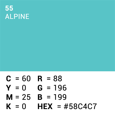 Papier de fond supérieur 55 Alpine 1,35 x 11m