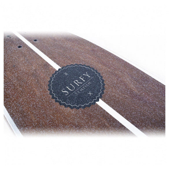 longboard Surfy 82,5 x 23,5 cm blanc marron