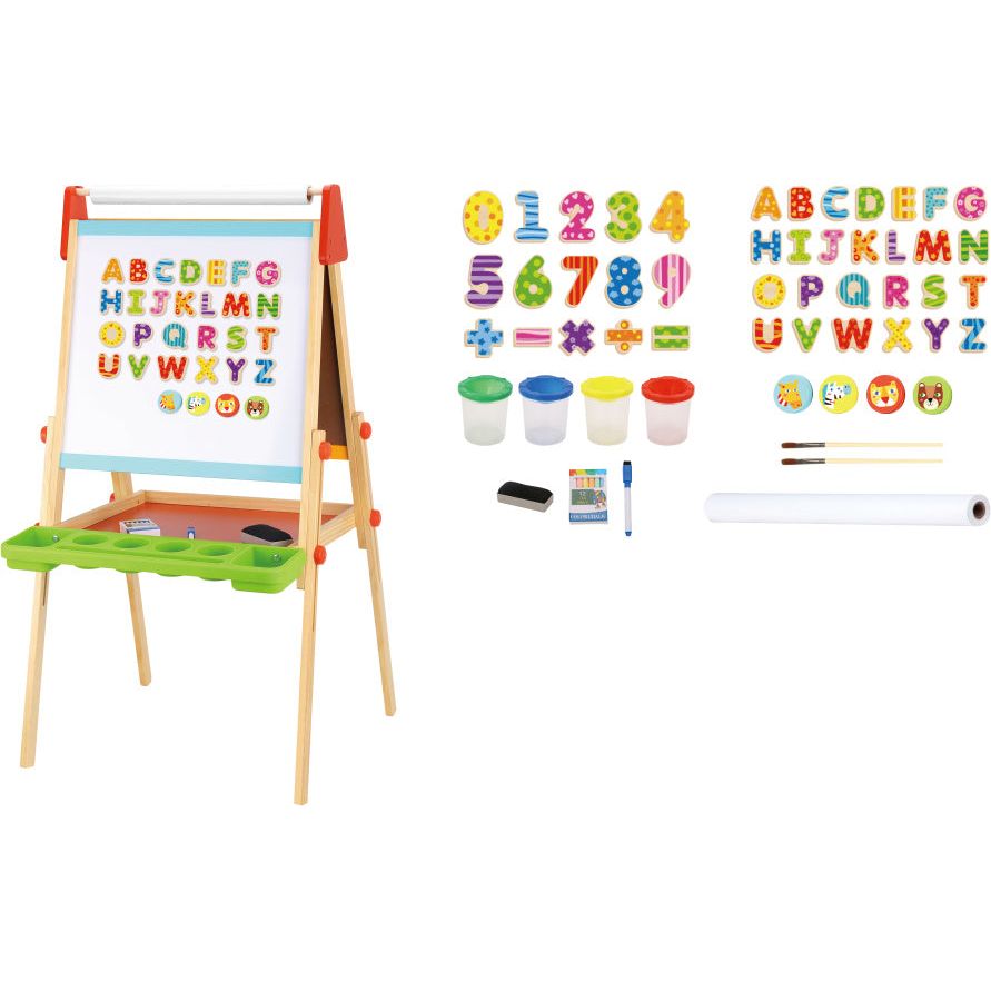 2 in 1 Educatief Schoolbord magneet-krijtbord 56-delig