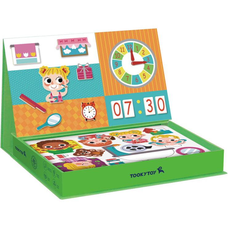 Tooky speelgoed A Wonderful Day Educatief Houten Magneetbord 108-delig