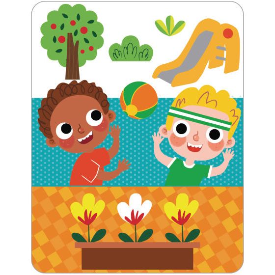 Tooky speelgoed A Wonderful Day Educatief Houten Magneetbord 108-delig
