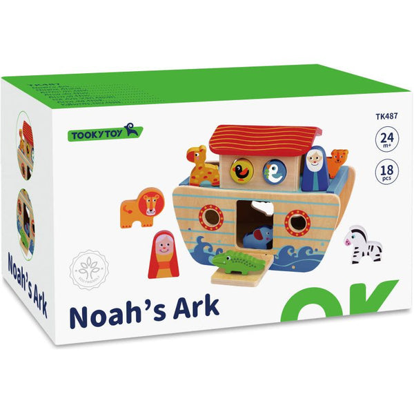 Noah's Ark Houten Vormenboot 24 maanden 18-delig