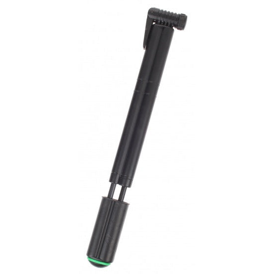 Mini handpomp met dubbele cilinder zwart