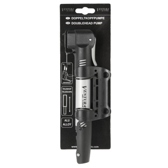 Pompe à vélo Mini poignée en T pliable double télescopique