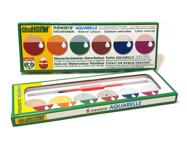 ÖkoNORM Aquarelverf in een doos 6 kleuren