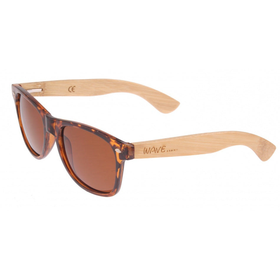 lunettes de soleil bambou Taka unisexe marron clair