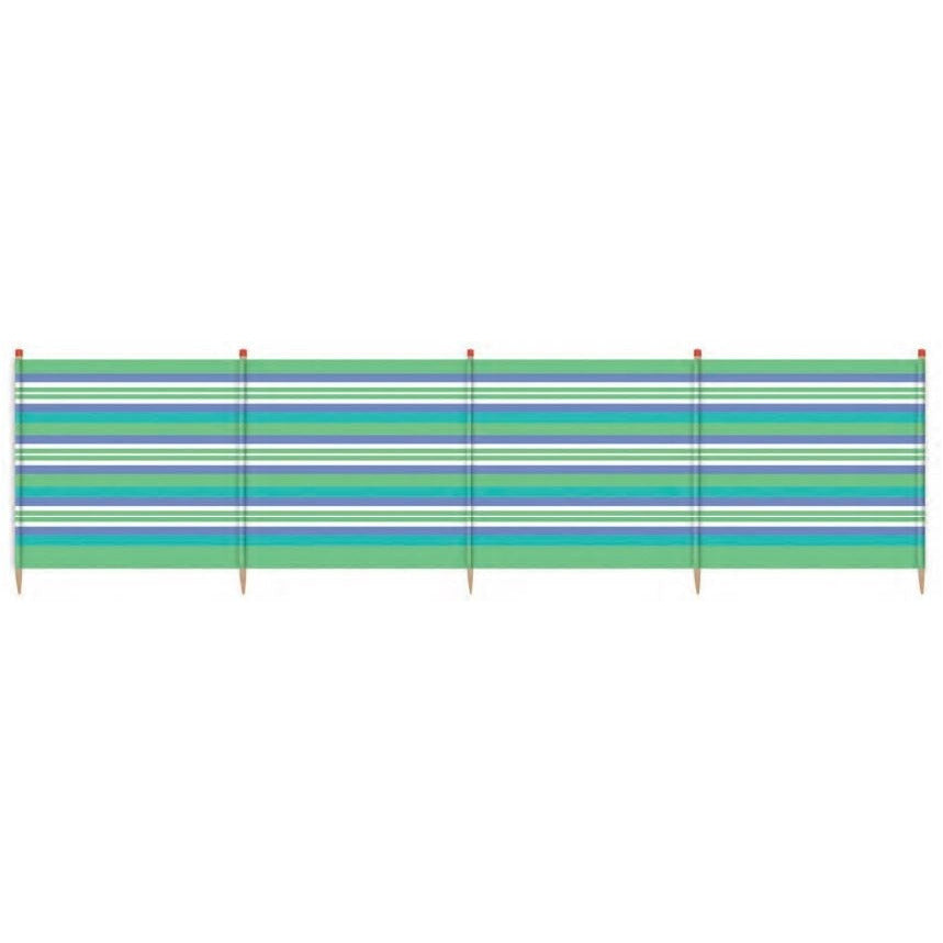 windscherm 10 palen 120 x 610 cm groen blauw